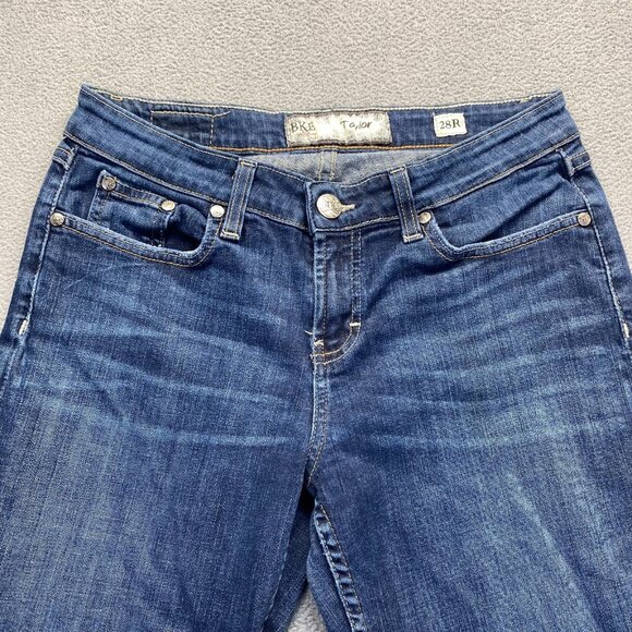 BKE Taylor Boot Cut Jeans Women's Size 28R Stretch Mid Rise  Denim - Picture 9 of 11